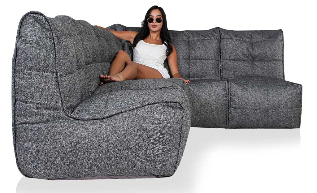 Mod 4 L Sofa Modulsofa Titanium Weave1