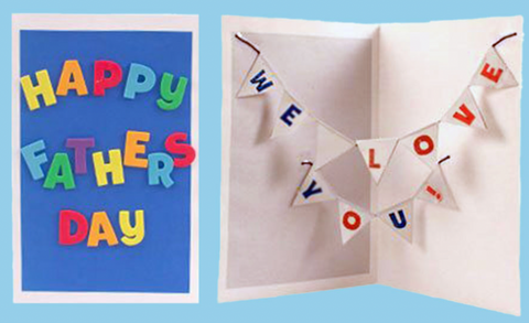 Father's Day bunting cards gift