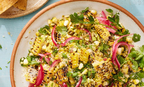 Grilled corn salad perfect for a BBQ