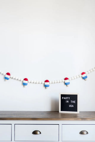 Nivas Collection Ice Cream Patriotic Garland