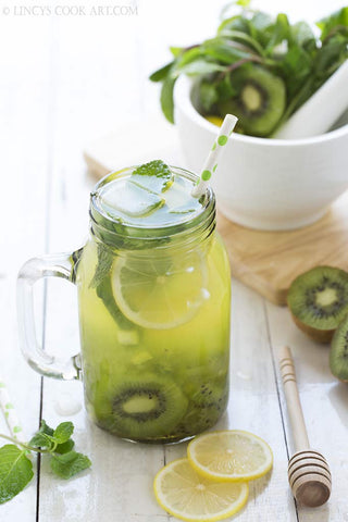 Kiwi Mojito Cocktail by Lincy's Cook Art