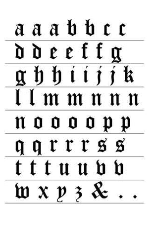 old english font letter d old english alphabet lowercase