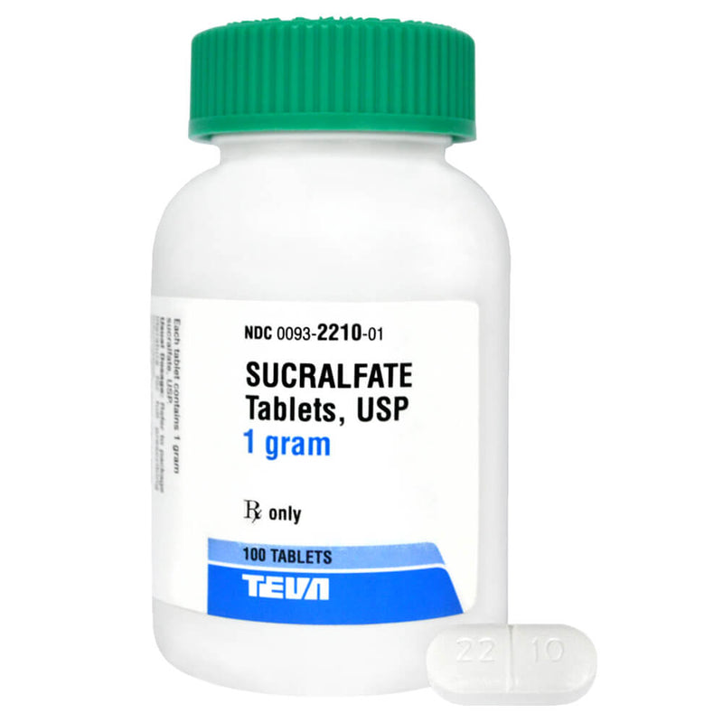 Sucralfate Rx 1 gm x 100 ct, Tablets Agtech Inc