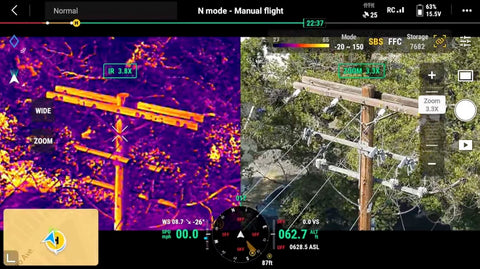 DJI Mavic 3 Thermal Visual and Thermal Image