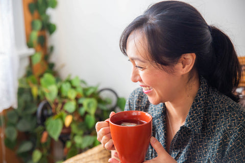 winter holistic beauty rituals thrive flourish drinking tea