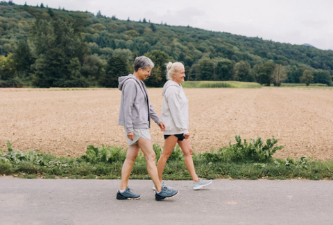 women going for a walk