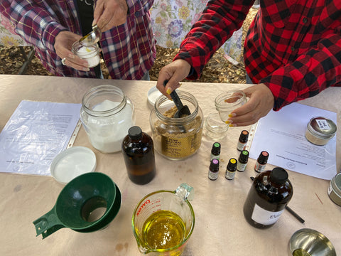 Hands on product making activities Botanical Beauty and Skincare