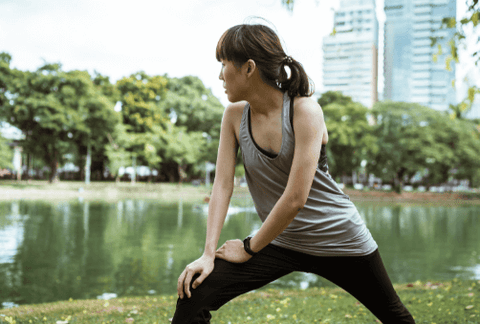 woman exercising movement running stretching detoxification