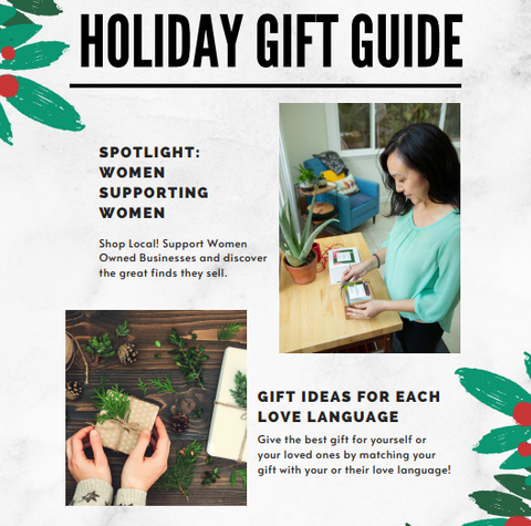 Free Flow Botanicals  Languages of Love Holiday Gift Guide Female Women owned small business