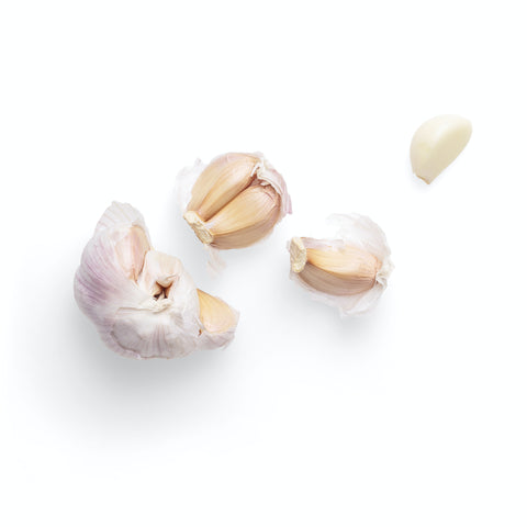 cloves of fresh garlic broken apart