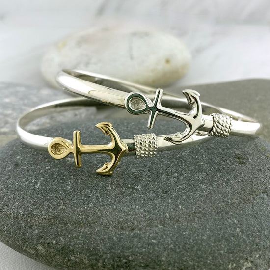 Made On Cape Cod. Fish Cuff Bracelet - 925 Sterling Silver 7.5