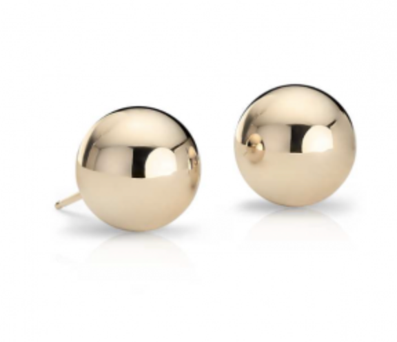 3mm Platinum Ball Earrings Studs JL PT E 182 - Pair