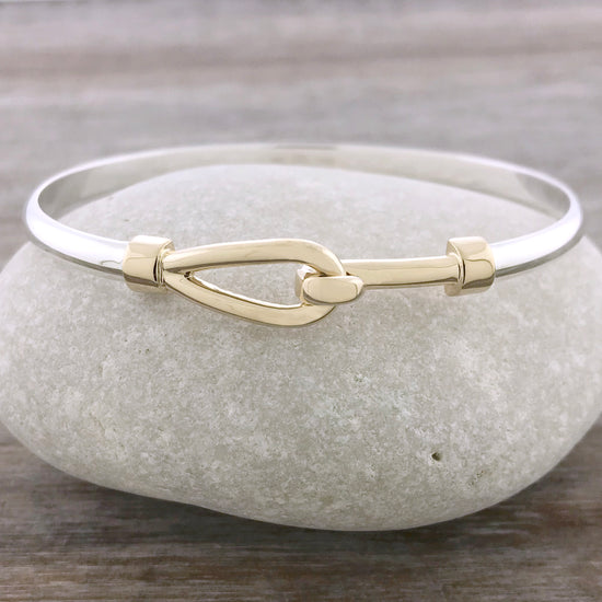 Designer Sterling Silver 14K Gold Hook Bracelet -  Canada