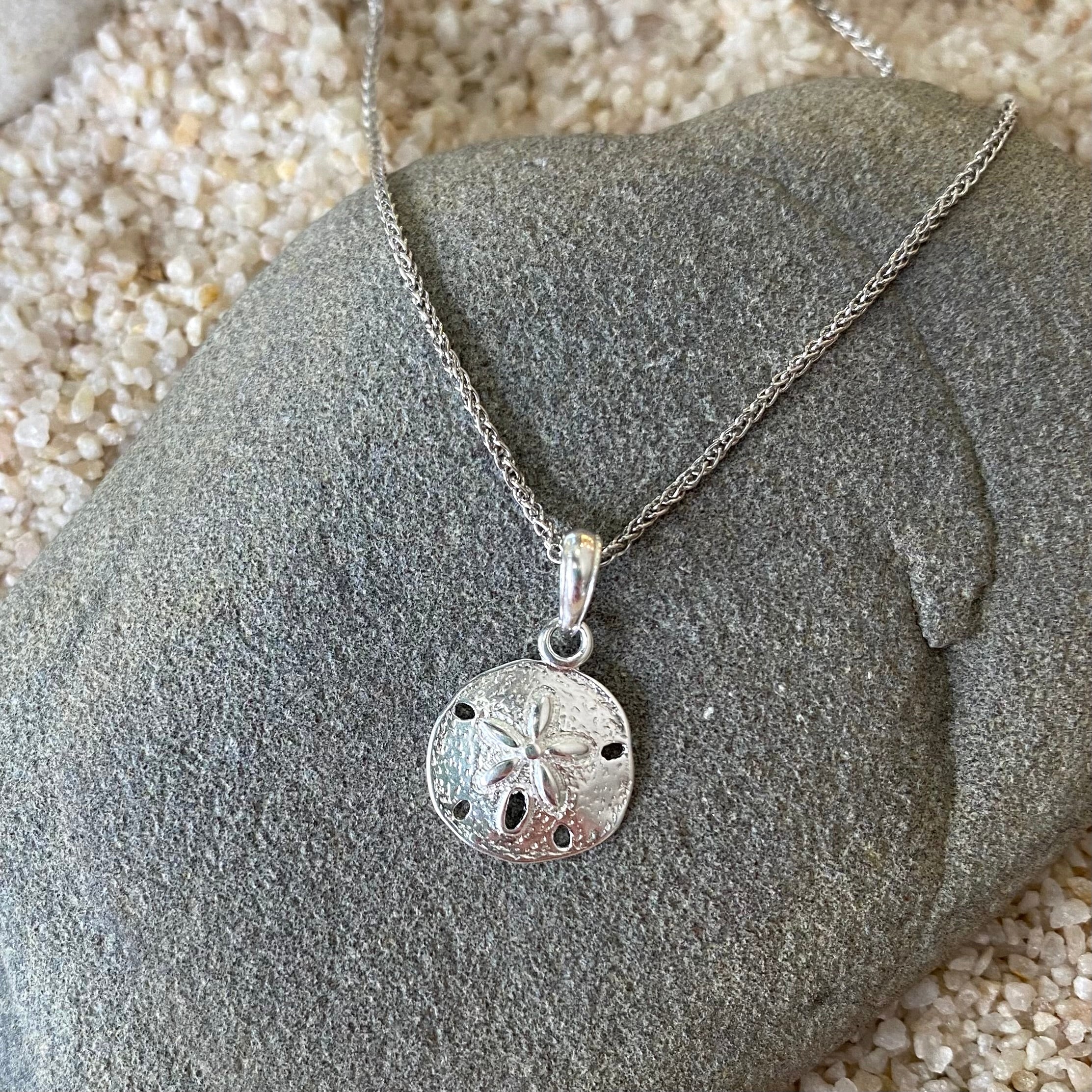 Sterling Silver Sand Dollar Pendant | Royal Hawaiian Heritage Jewelry