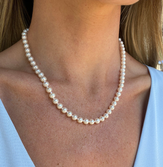 18 Keshi Freshwater Pearl Necklace - Pyramid Studios