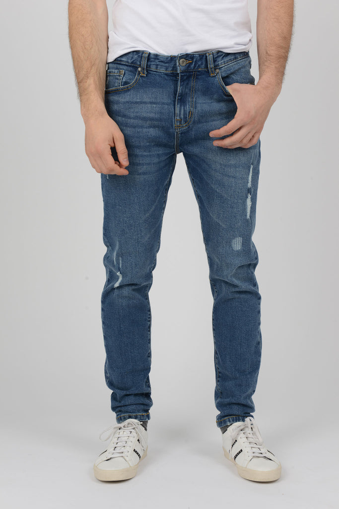 mens slim fit tapered leg jeans