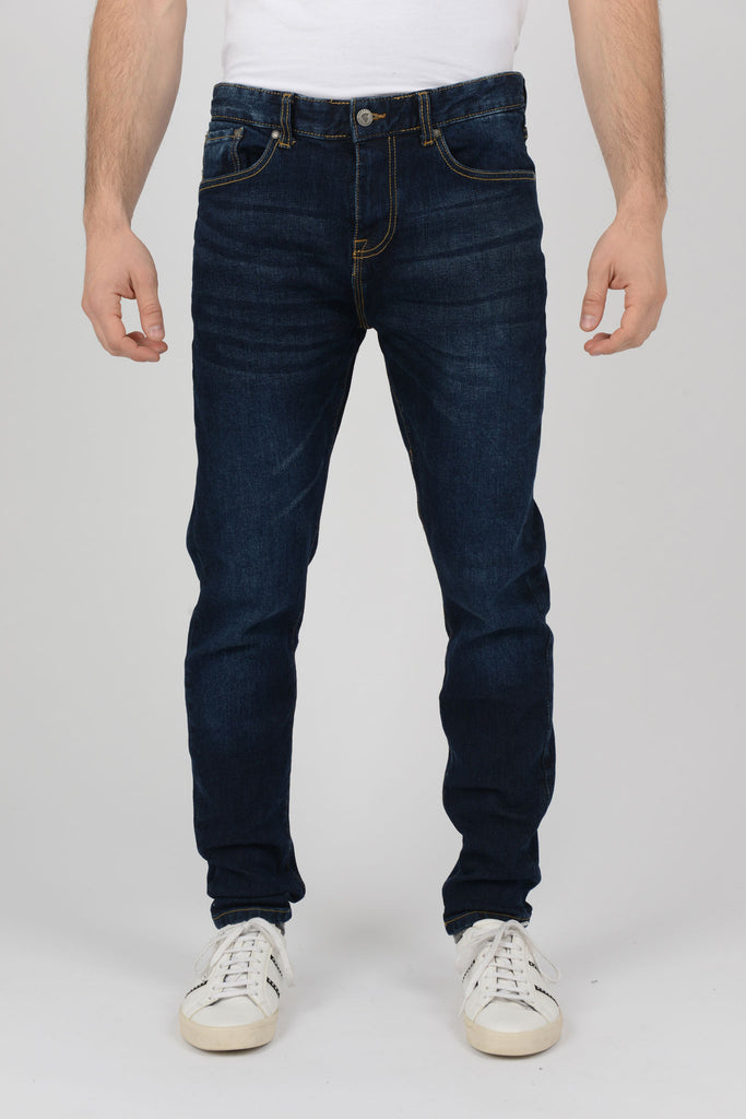 Mens Jeans Slim Fit Tapered Leg 