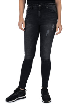 black destroyed skinny jeans womens