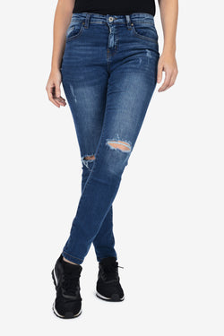 skinny fit mid rise jeans