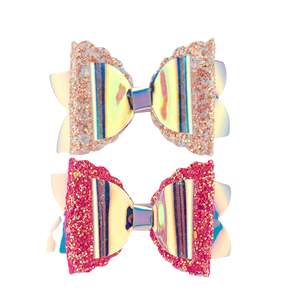 Bubblegum Pink Simple Hair Bow Clip - Dream Lily Designs