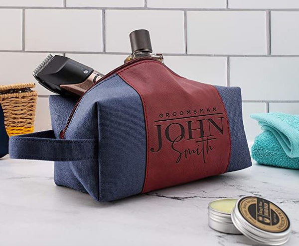 Personalized Groomsmen Gifts, Custom Men Toiletry Bags