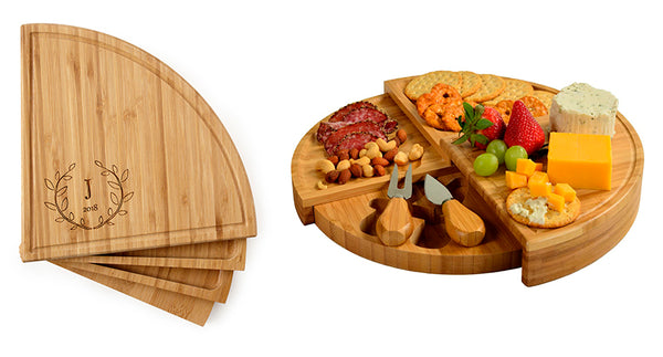 Personalized GOS Compact Swivel Cheese Board
