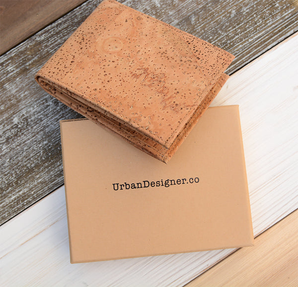 eco friendly cork wallet perfect father's day gift