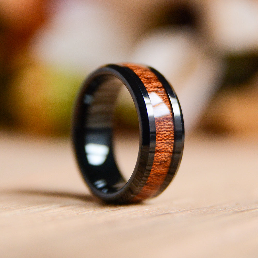tungsten wedding bands with wood inlay        <h3 class=