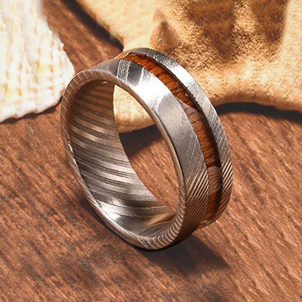 UD Mens Wedding Ring  Wood Ring Antler Inlay Real Damascus Steel Engagement Band Flat Style Bb252f0d 4e5f 4358 Aadd Cd720a0e6428 530x@2x ?v=1574442946