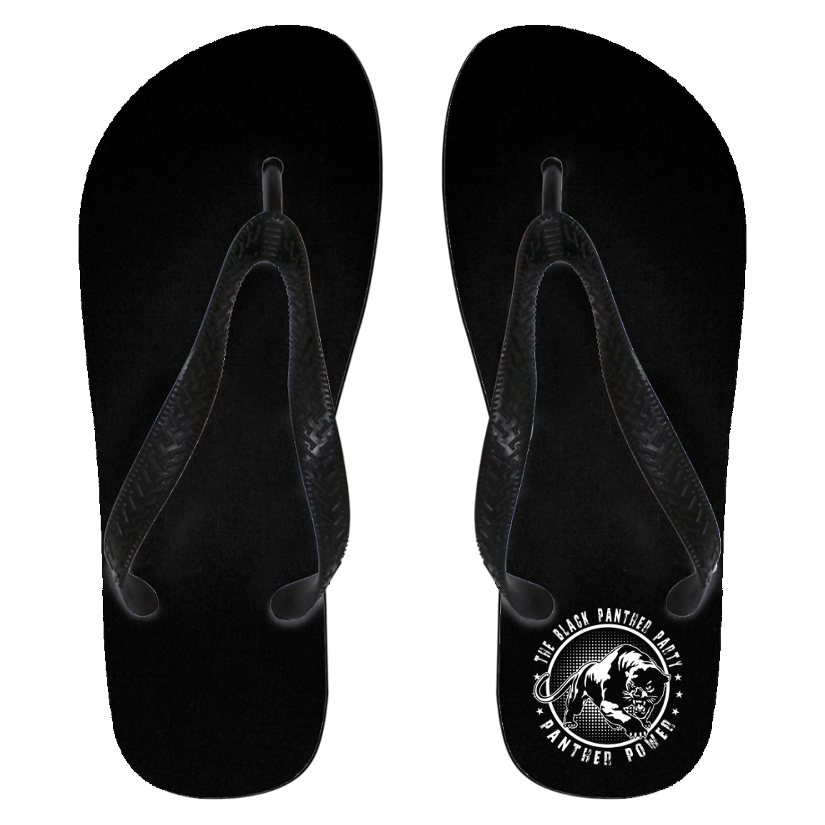 black panther flip flops