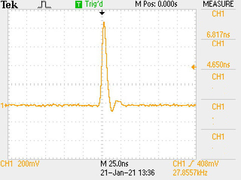 An Endurance 4.5 watt DPSS impulse 532 nm green laser attachment.