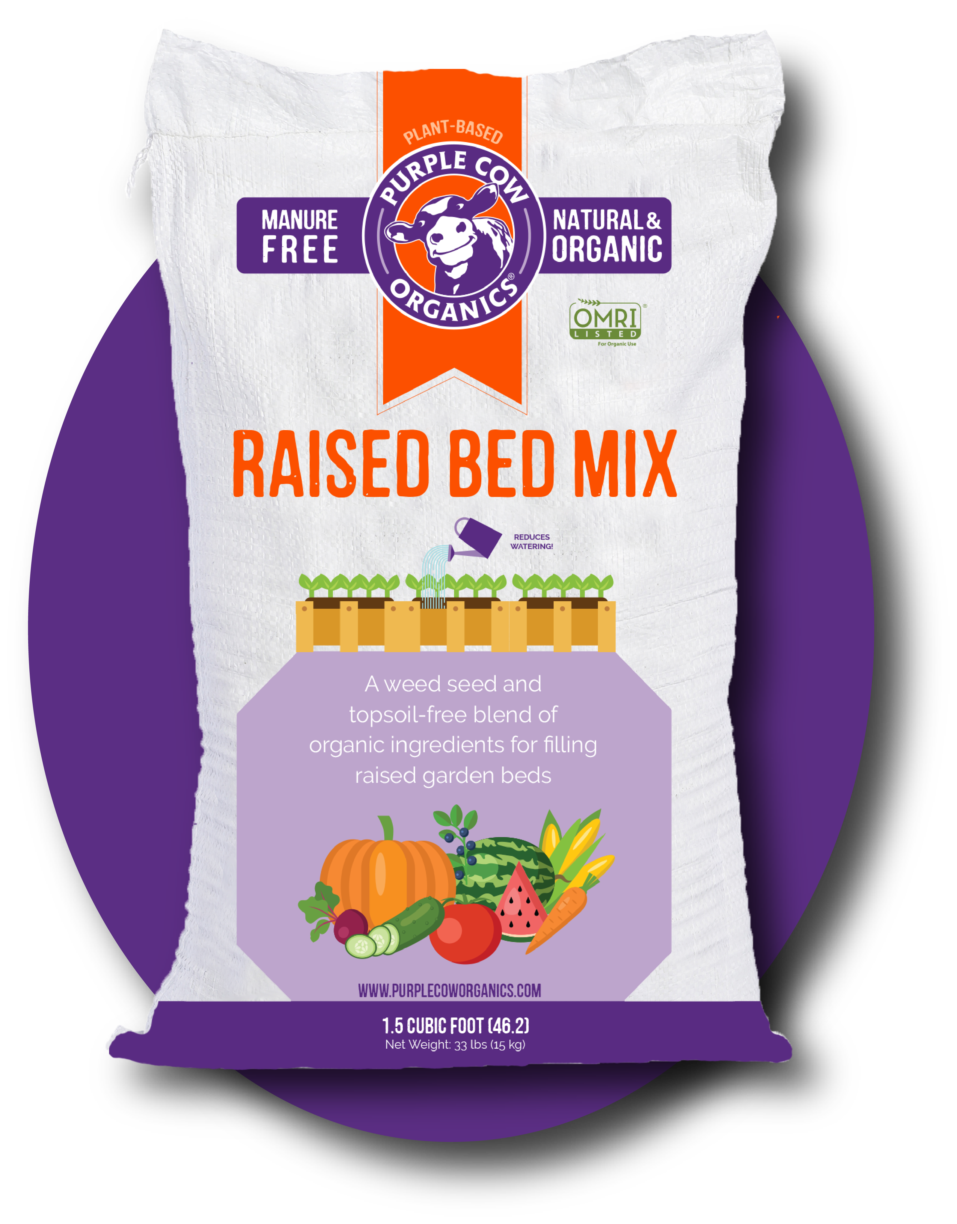 Raised Bed Mix Retail Purple Cow Organics