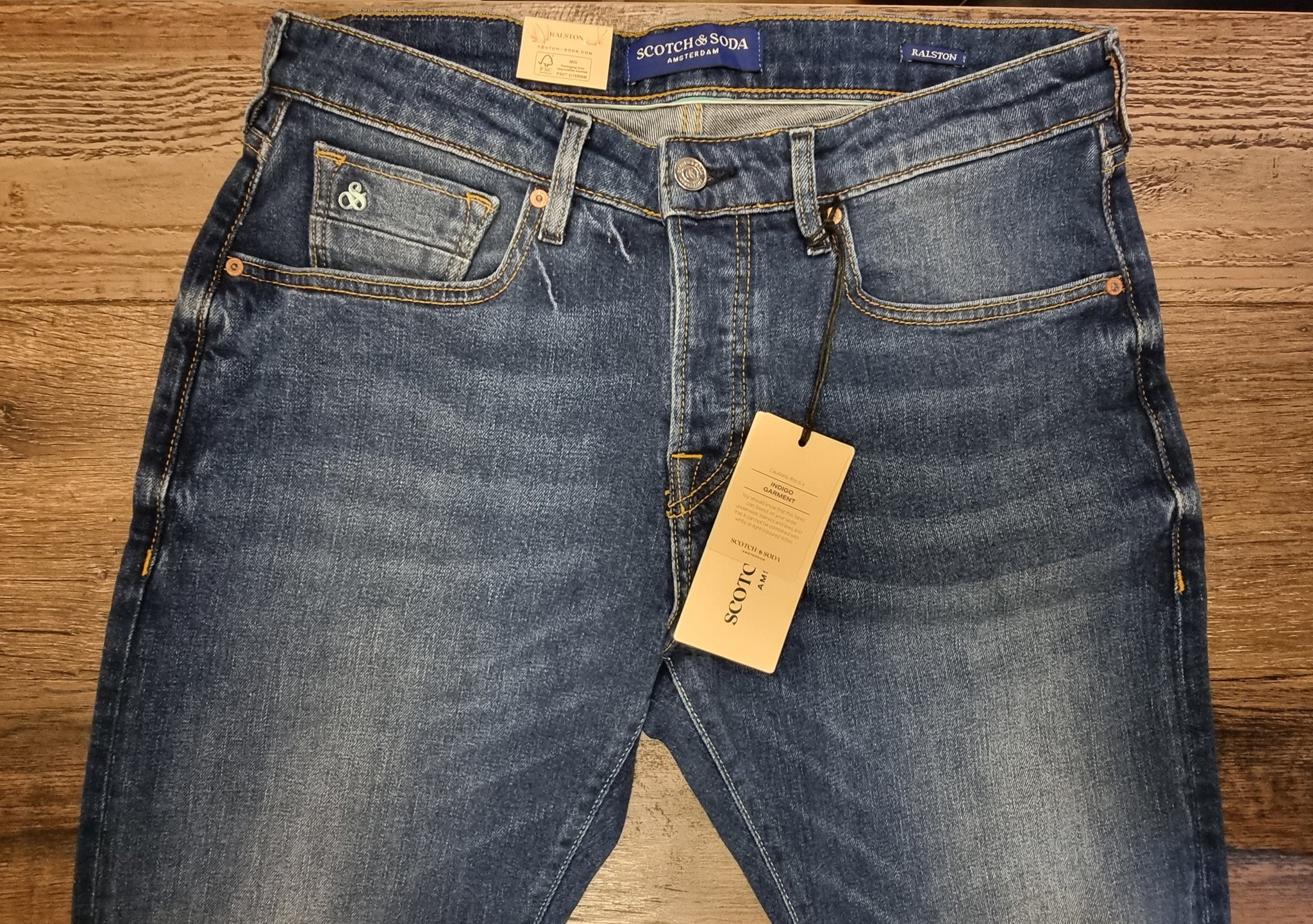 Soda Ralston regular-slim fit jeans - Blauw – Retreat Clothing