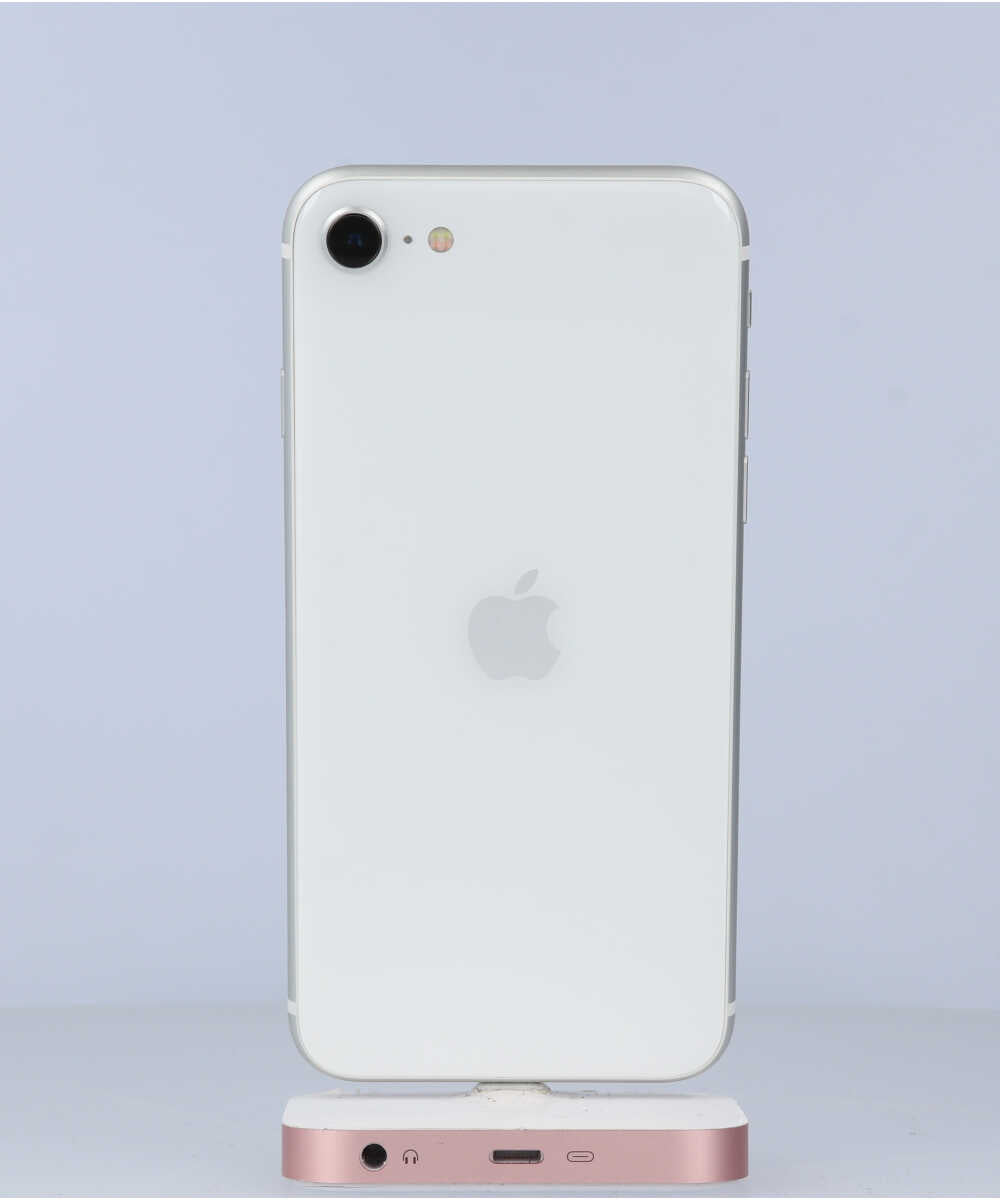 iPhone SE (第 2 世代) 64GB SIMフリー バッテリー最大容量:90% ホワイト Aグレード (351777863749766) 中古