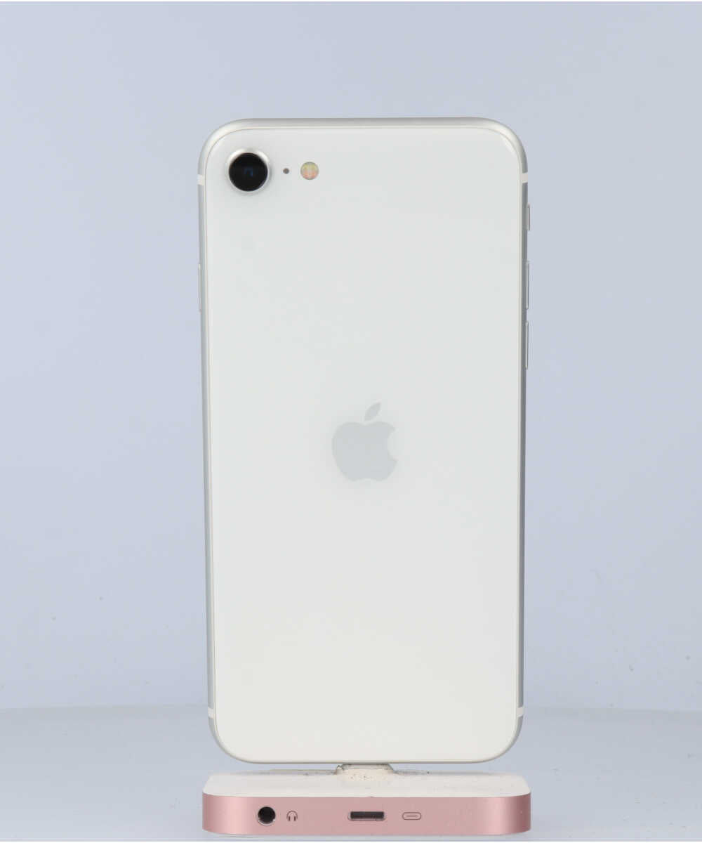 iPhone SE (第 2 世代) 64GB SIMフリー バッテリー最大容量:87% ホワイト Aグレード (351777865821357) 中古