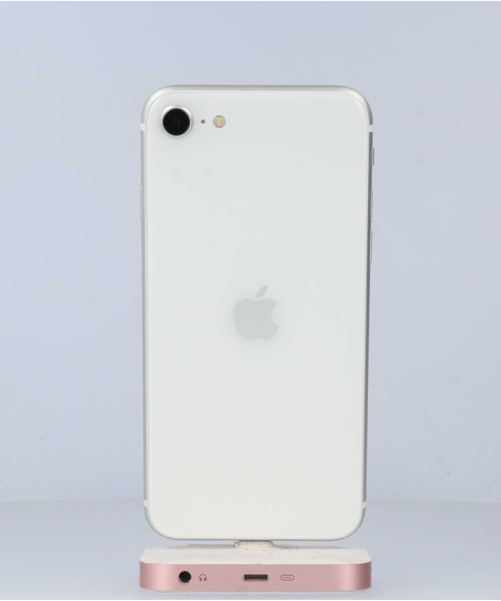 iPhone SE (第 2 世代) 128GB SIMフリー バッテリー最大容量:87% ホワイト Aグレード (351777867596411) 中古