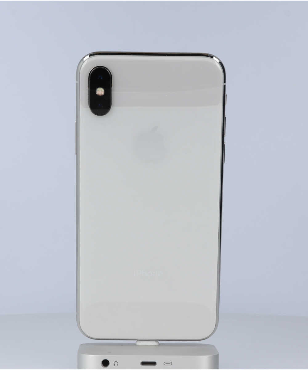 iPhone X 256GB SIMフリー バッテリー最大容量:90% シルバー Cグレード (353022092696704) 中古