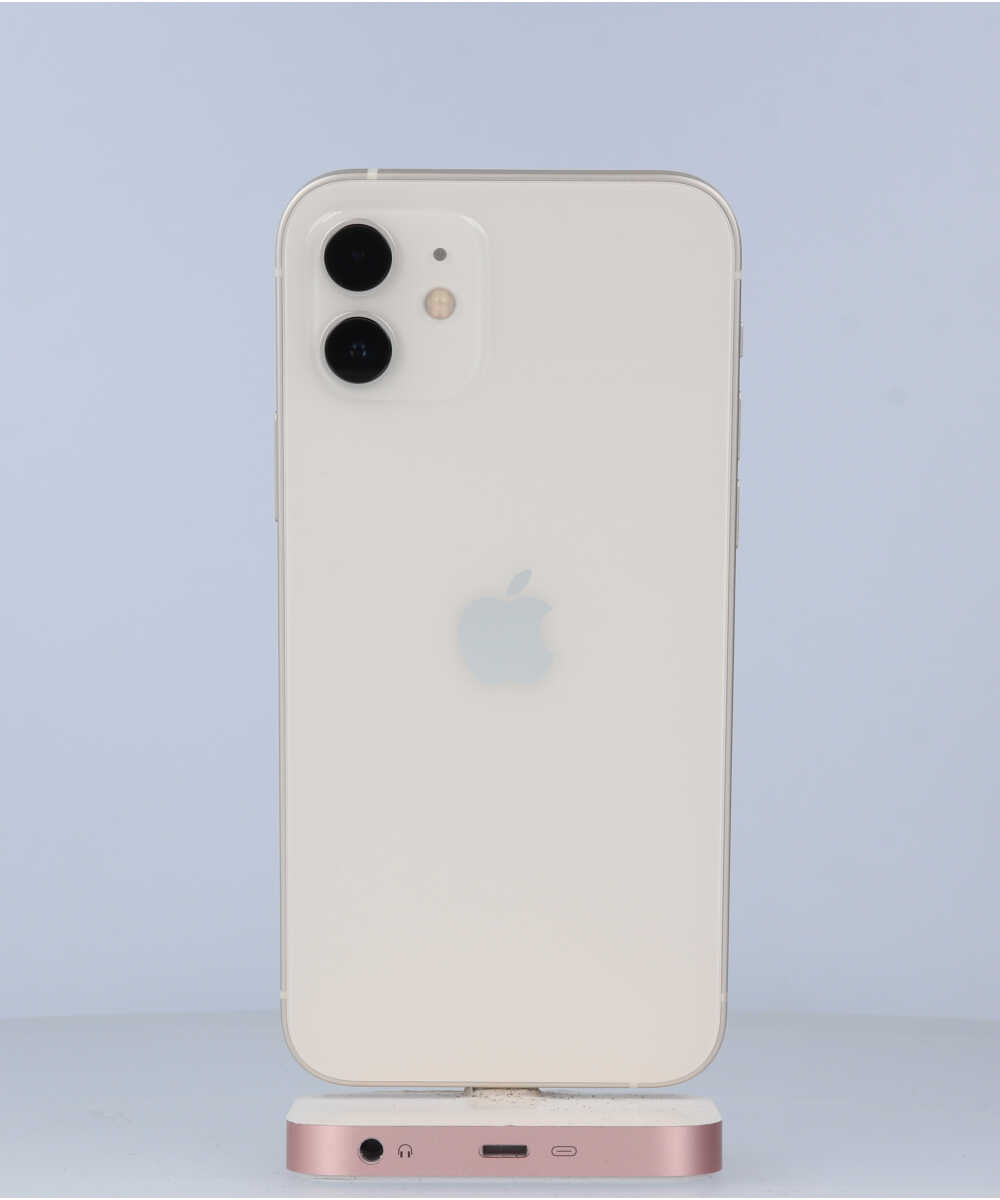 iPhone 12 64GB SIMフリー バッテリー最大容量:100% ホワイト Aグレード (353304544330763) 中古