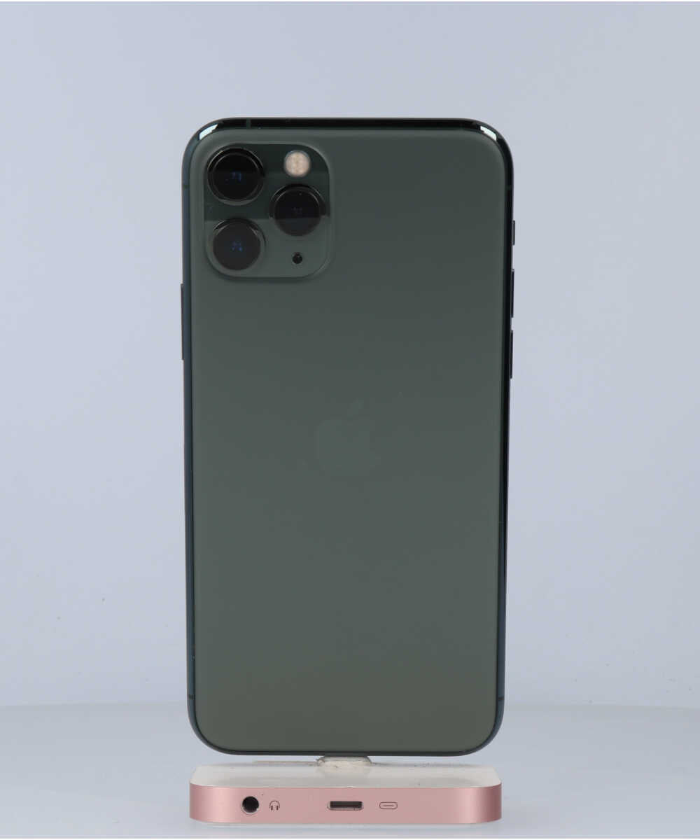 iPhone 11 Pro 64GB SIMフリー バッテリー最大容量:99% ミッドナイトグリーン Bグレード (353841103772752) 中古