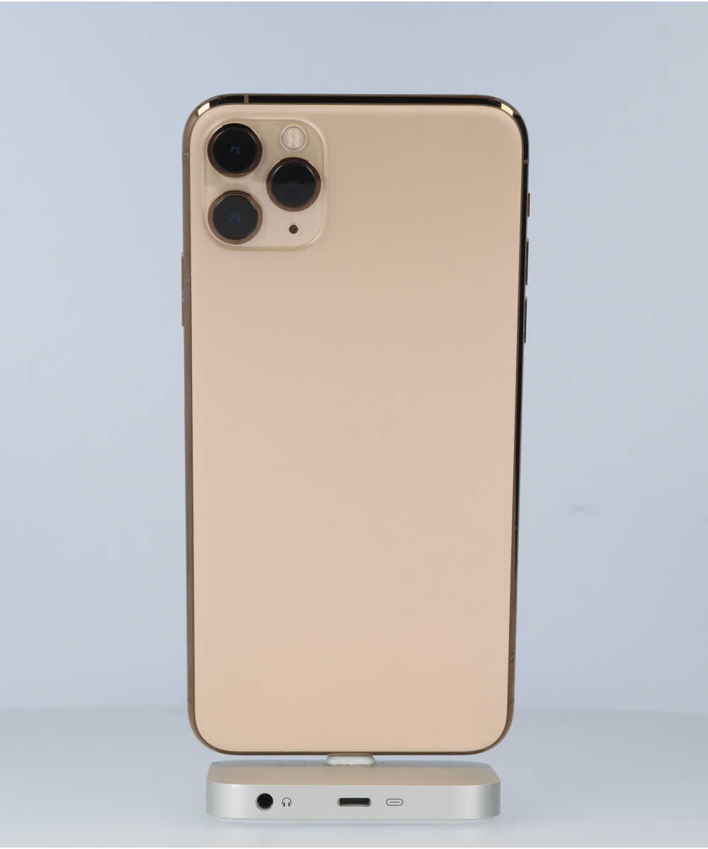 iPhone 11 Pro Max 256GB SIMフリー バッテリー最大容量:86% ゴールド Cグレード (353920103600054) 中古