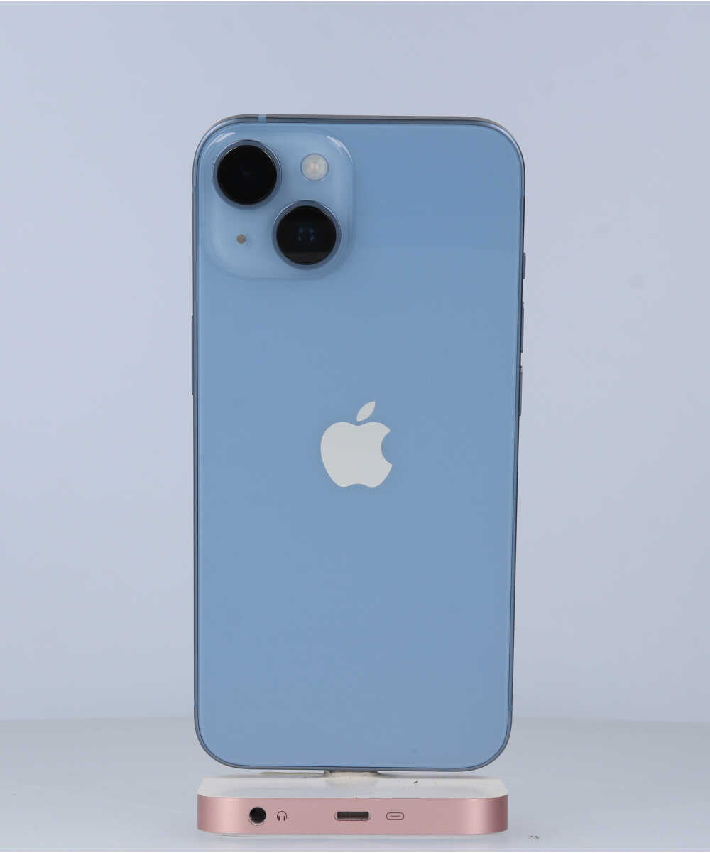 iPhone 14 128GB SIMフリー バッテリー最大容量:100% ブルー Aグレード (354827385536550) 中古