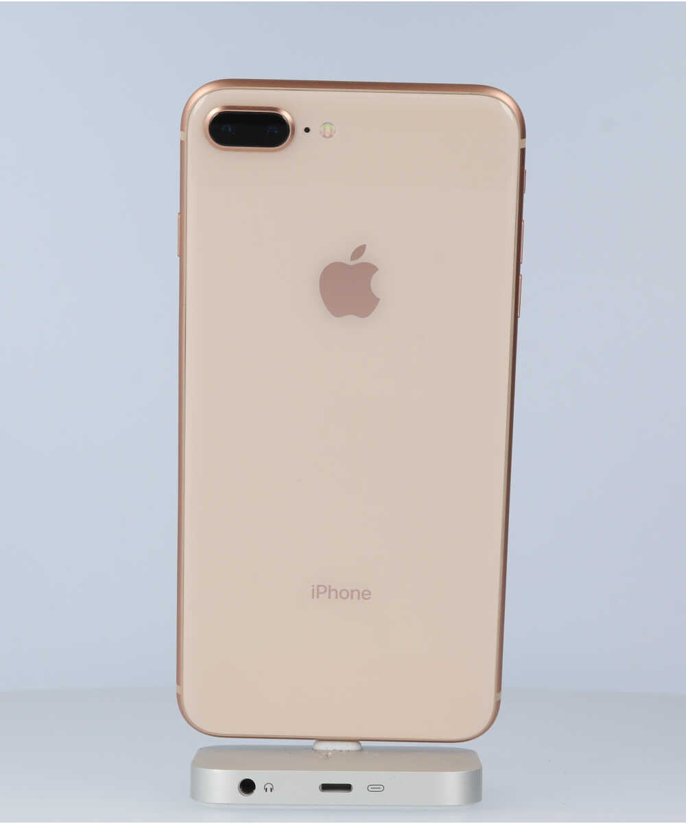 iPhone 8 Plus 64GB SIMフリー バッテリー最大容量:83% ゴールド Aグレード (356733085441182) 中古