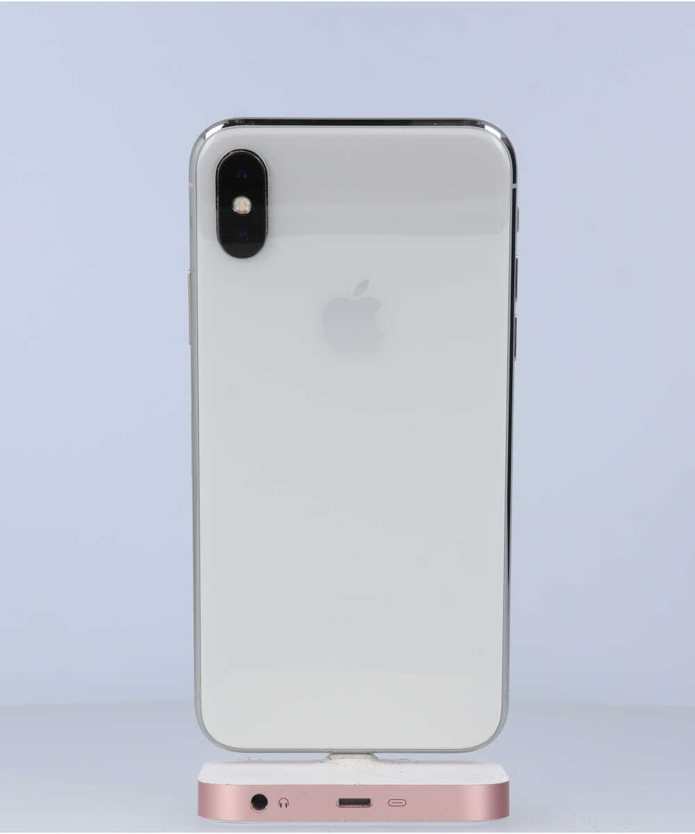 iPhone X 64GB SIMフリー バッテリー最大容量:96% シルバー Cグレード (356738083587951) 中古