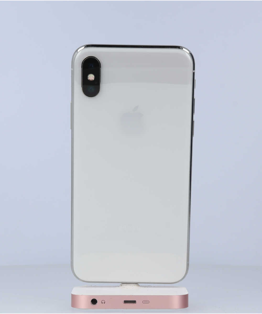 iPhone X 64GB SIMフリー バッテリー最大容量:92% シルバー Cグレード (356738084627400) 中古