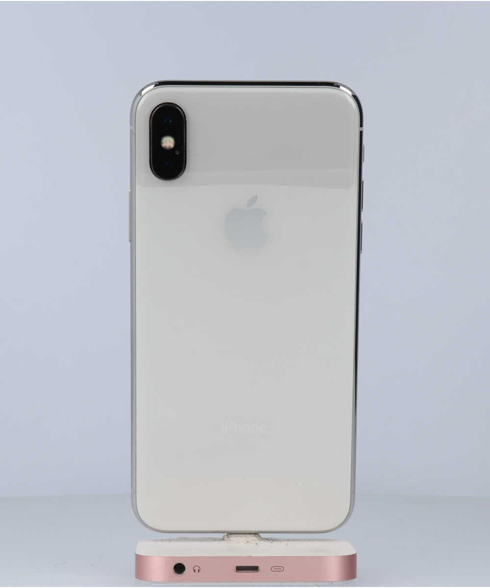 iPhone X 64GB SIMフリー バッテリー最大容量:93% シルバー Cグレード (356739088477735) 中古