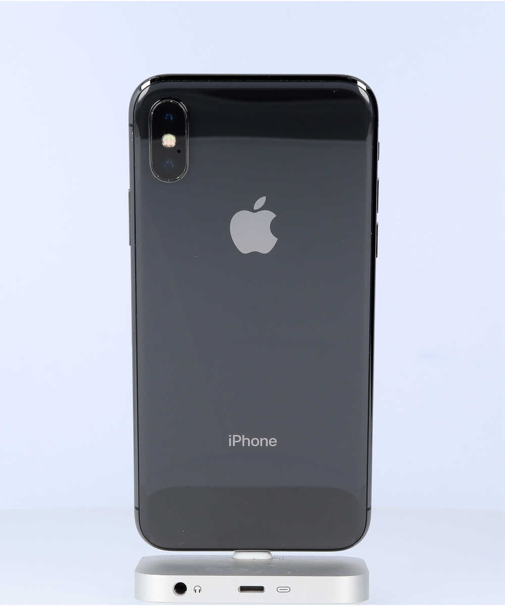 iPhone X 256GB SIMフリー バッテリー最大容量:90% スペースグレイ Cグレード (356740084169078) 中古
