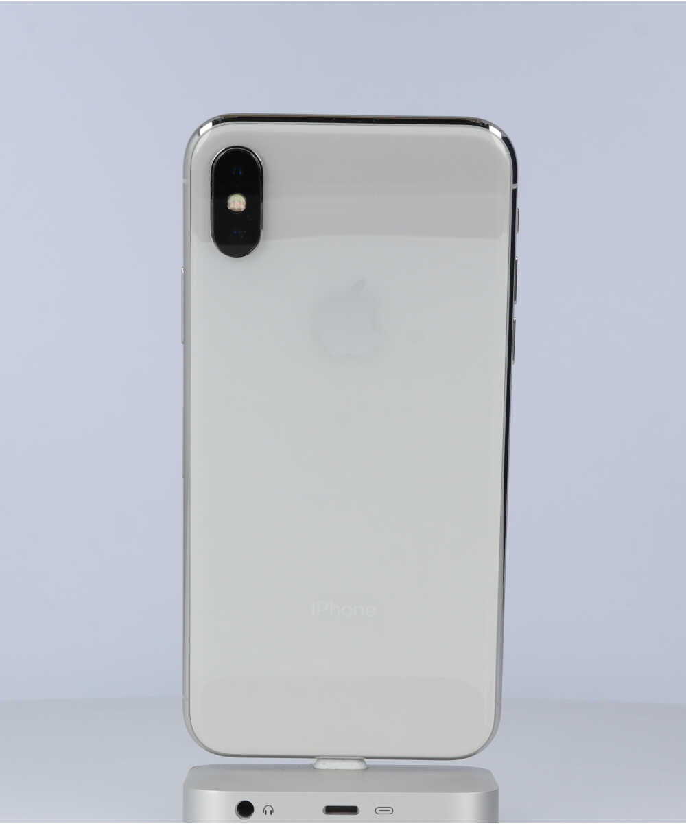 iPhone X 256GB SIMフリー バッテリー最大容量:90% シルバー Cグレード (356740085762855) 中古