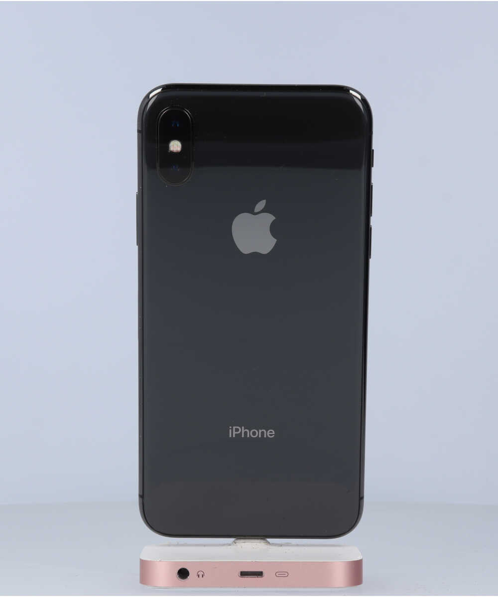 iPhone X 64GB SIMフリー バッテリー最大容量:100% スペースグレイ Cグレード (356741082312967) 中古