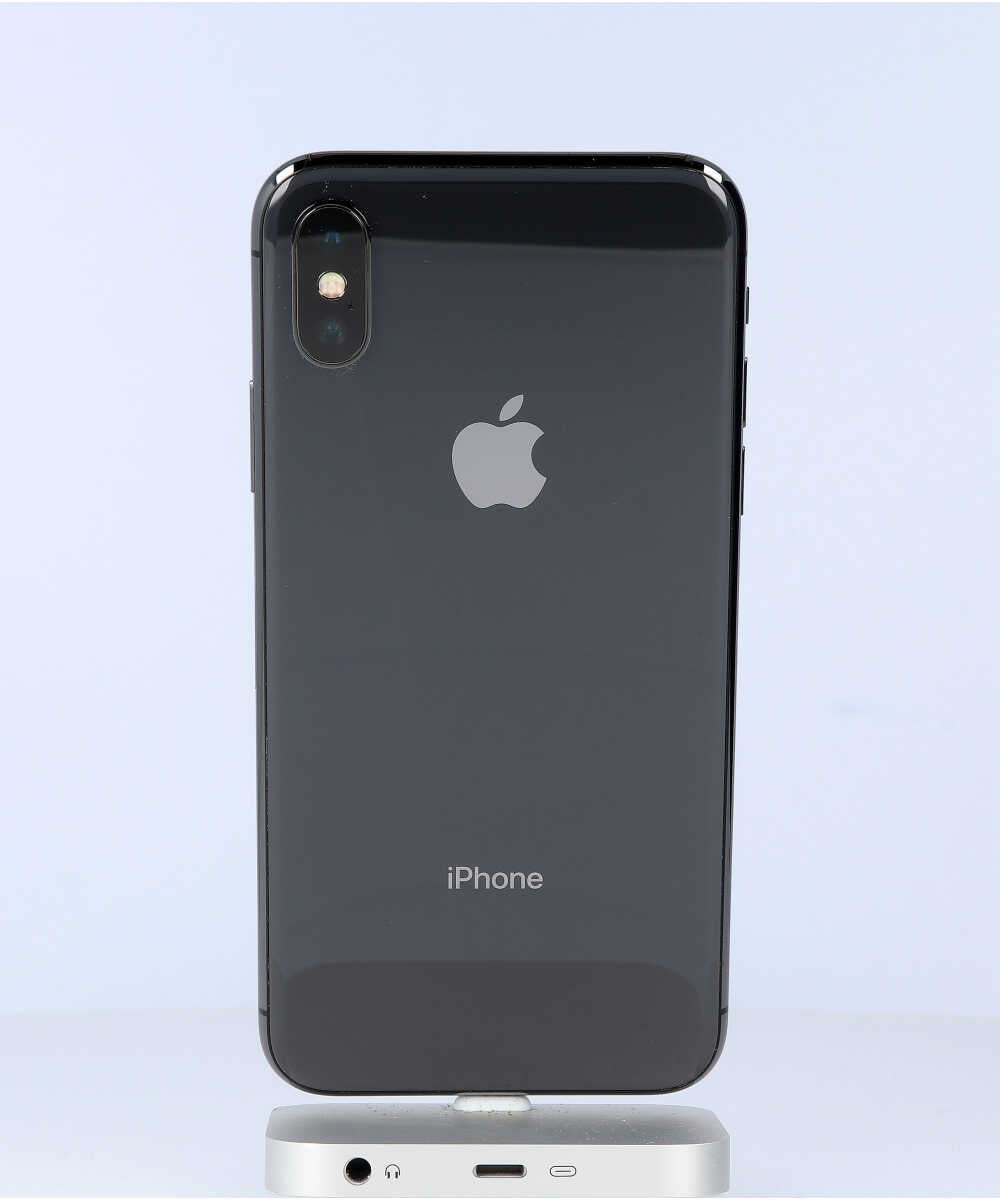 iPhone X 256GB SIMフリー バッテリー最大容量:88% スペースグレイ Cグレード (356741087163258) 中古