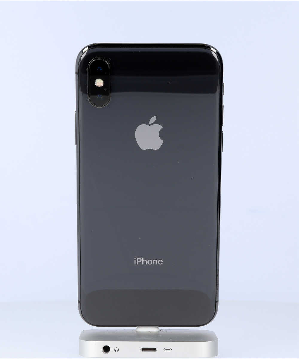 iPhone X 256GB SIMフリー バッテリー最大容量:91% スペースグレイ Cグレード (356742081647825) 中古